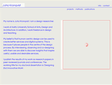 Tablet Screenshot of juhakronqvist.fi